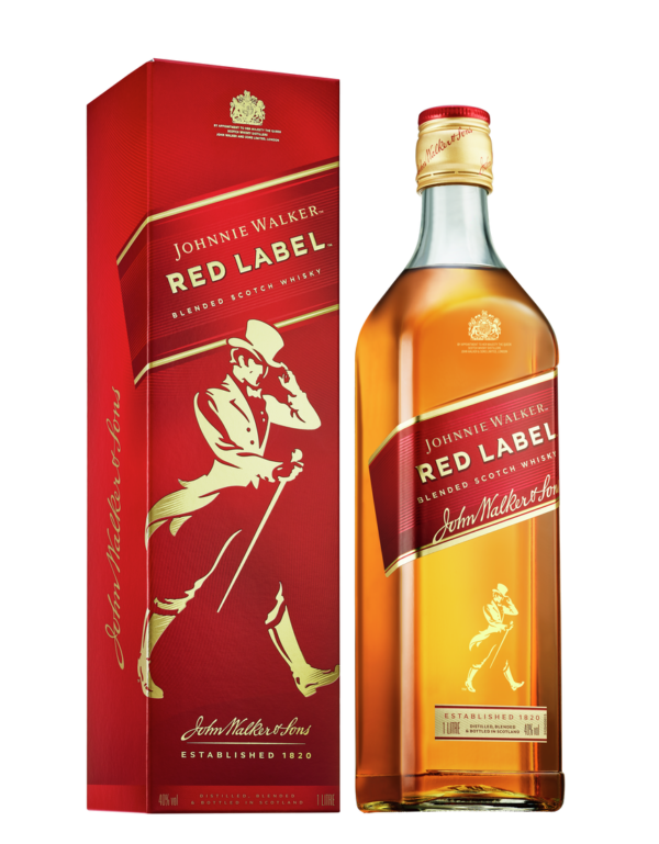 Whiskey Johnnie Walker Red Label 4 years old 1 litre 40%