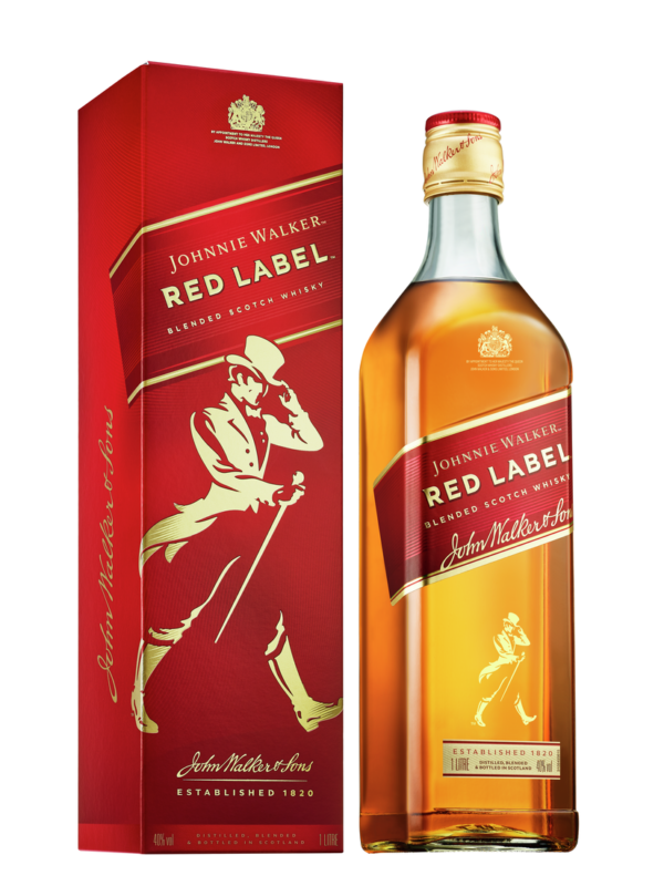 Whiskey Johnnie Walker Red Label 4 years old 1 litre 40%